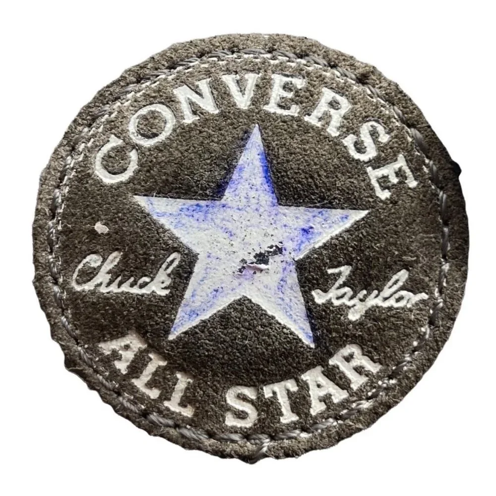 Converse Chuck Taylor All Star Kids Junior Size 4‎ Gray Leather High Top Sneaker